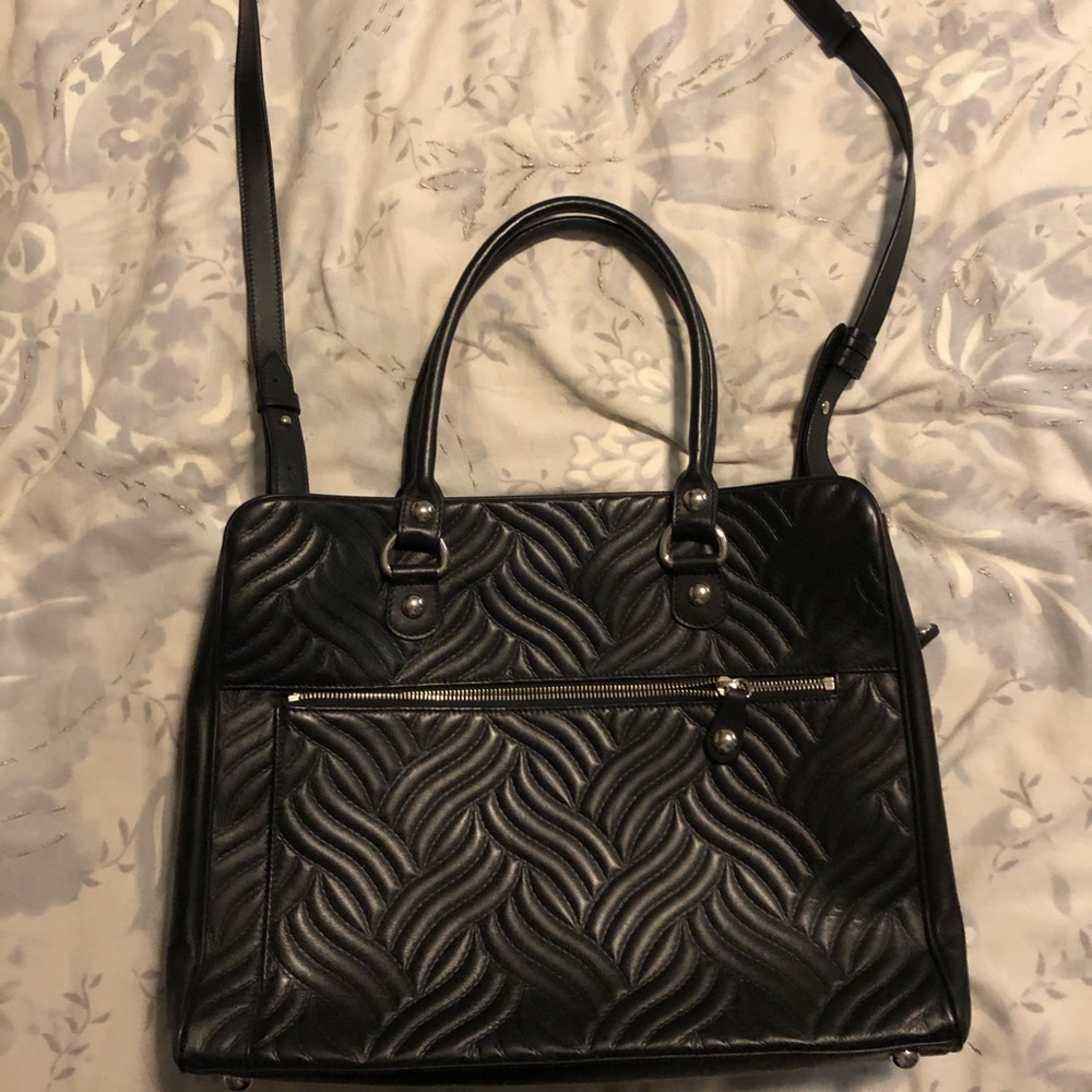Anne Fontaine Leather Shoulder Bag/Briefcase